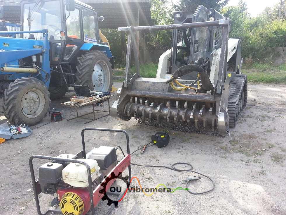 Vyvažovanie rotora mulčovača pomocou prístroja Balanset-1